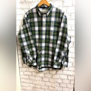Cabela's Men’s Forest Green Checkered Flannel Shirt